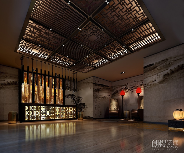 中式養(yǎng)生會所裝修效果圖