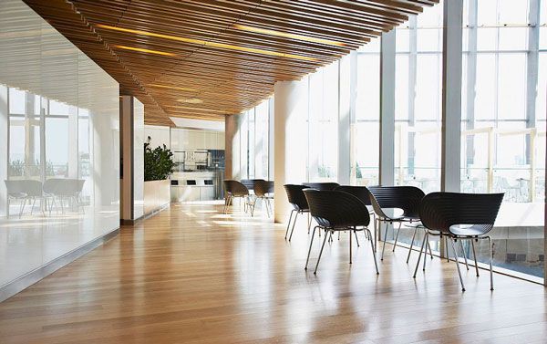 辦公室-木地板裝飾效果