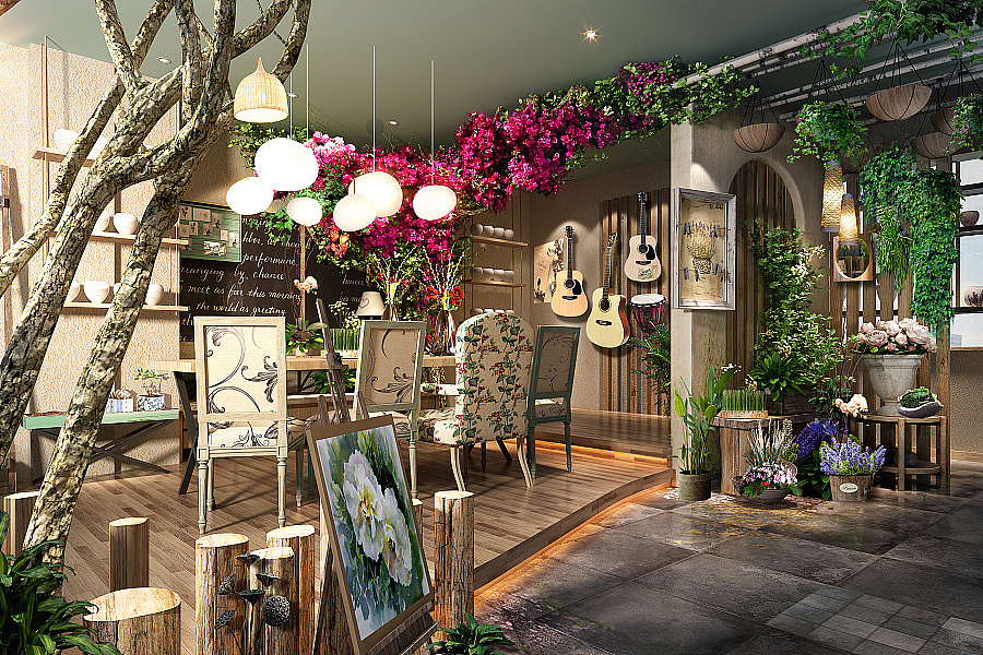 花藝店鋪裝修設(shè)計圖片