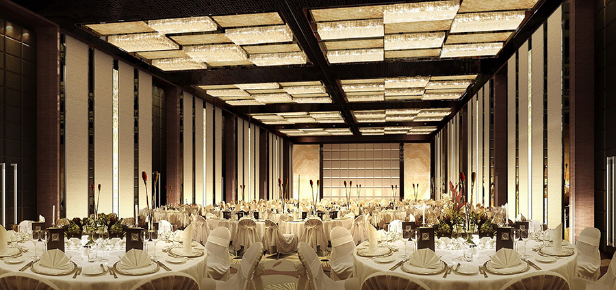 高檔酒店宴會廳設(shè)計效果圖
