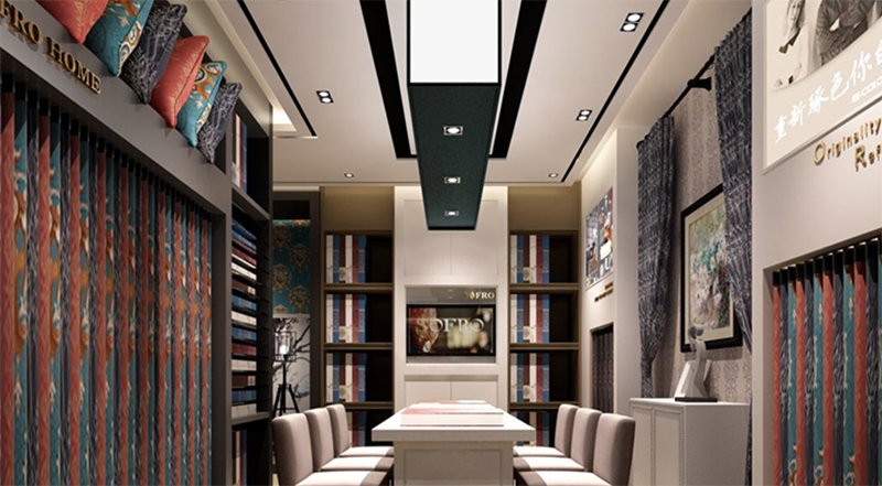 40-80平窗簾店展廳如何布局？