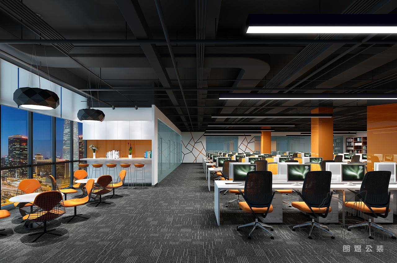 300平米辦公室裝修效果圖