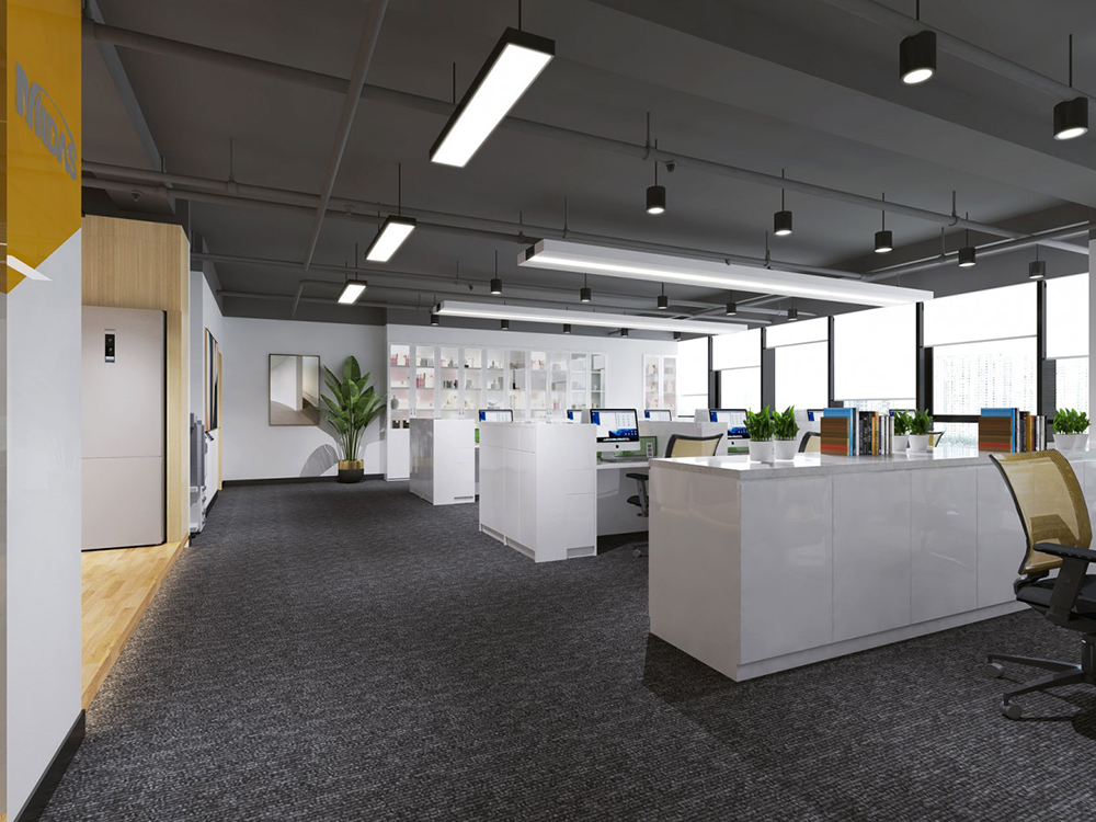 開放式辦公室設(shè)計效果圖