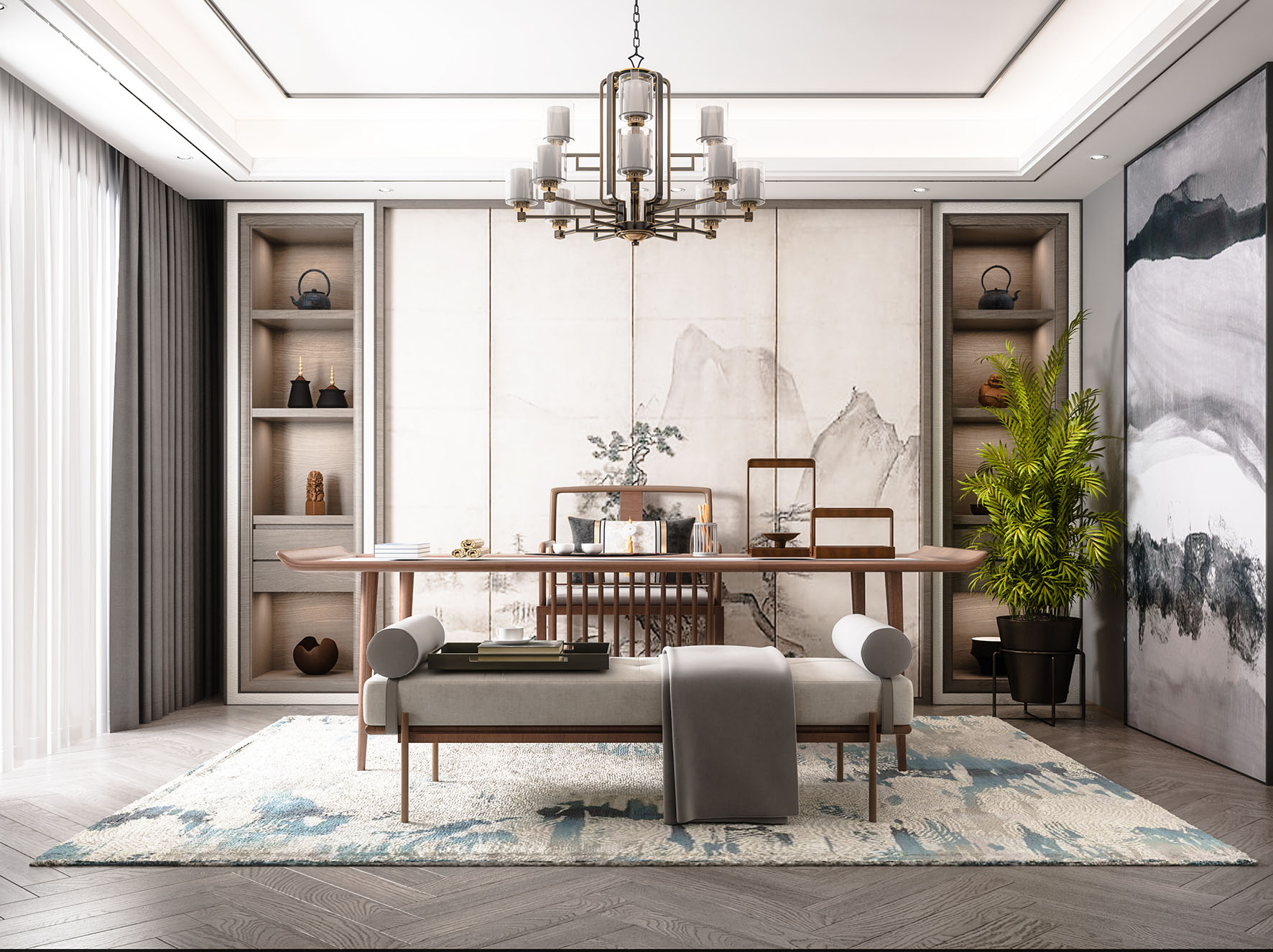 實(shí)用的辦公室裝修設(shè)計效果圖