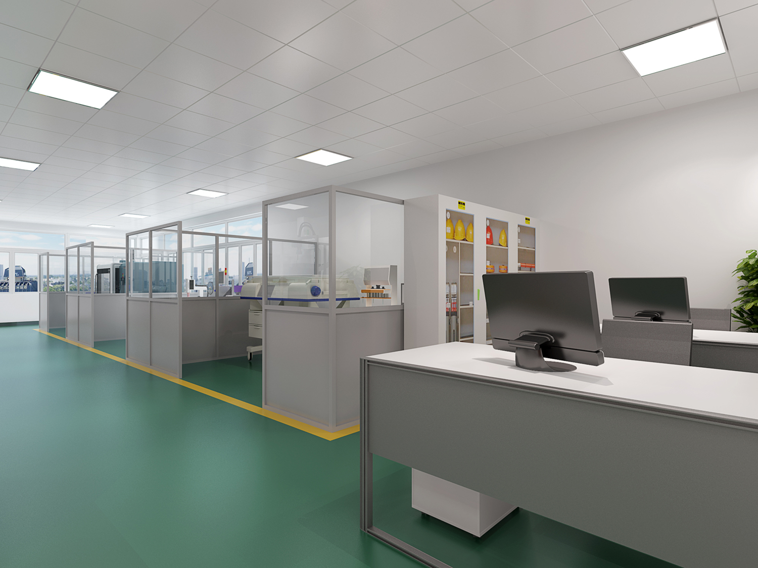 園區(qū)廠房辦公樓裝修設(shè)計(jì)效果圖