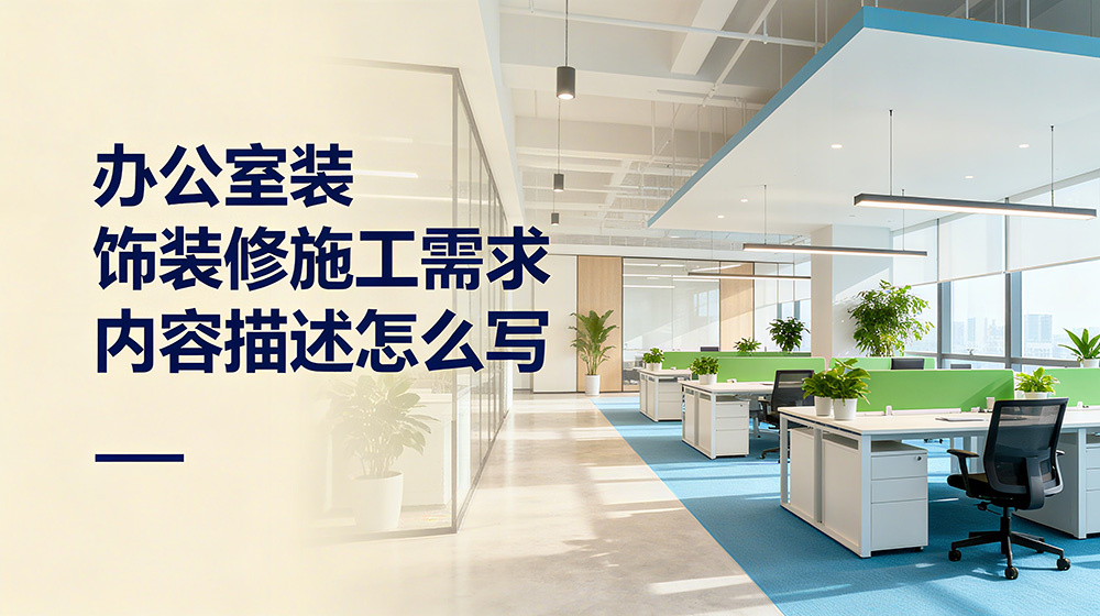 辦公室裝飾裝修施工需求內(nèi)容描述怎么寫？