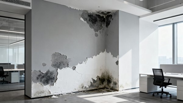 辦公室墻體裝修后發(fā)霉發(fā)潮掉墻皮該怎么處理？